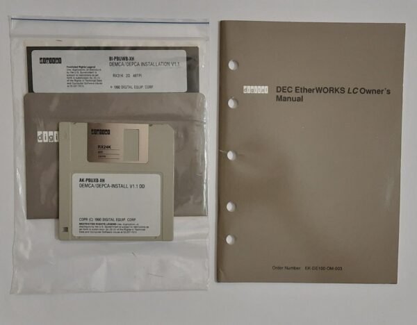 DEC EtherWORKS LC 8-bit ISA Netzwerkkarte (BNC, Koax, DE100, 1992, retro, OVP) - Image 7