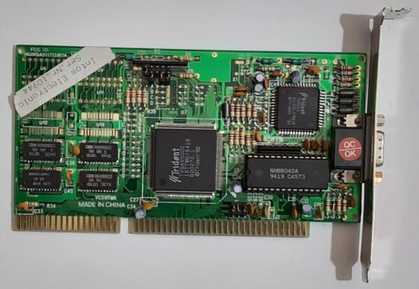 Protac VC511TM6 ISA Grafikkarte (Trident TVGA9000C, 512KB, 1994)