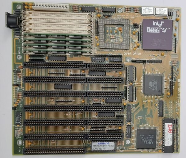 Aquarius MB-4S25 ISA Mainboard + Intel 80486SX 25MHz + 4MB RAM