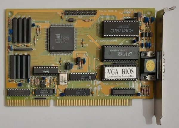 Gainward Cardex TSVGA 9020-31 ISA Grafikkarte (Tseng ET4000AX, 1MB, GW140, 1992)