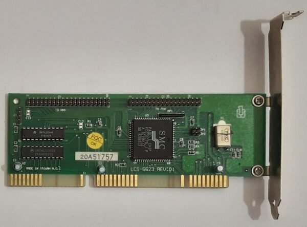 Longshine LCS-6623 ISA Multi-I/O IDE Floppy Controller (SMC, retro, 1991)