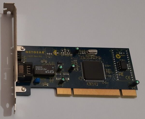 Netgear FA311 Rev-C1 PCI Netzwerkkarte (RJ45, LAN, blau, retro, 2002) - Image 2
