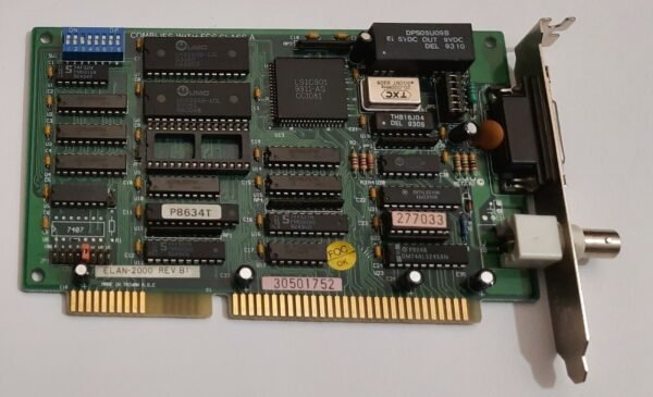 Longshine LCS-8634 ISA Netzwerkkarte (ELAN-2000, BNC, Koax, 1992) - Image 2