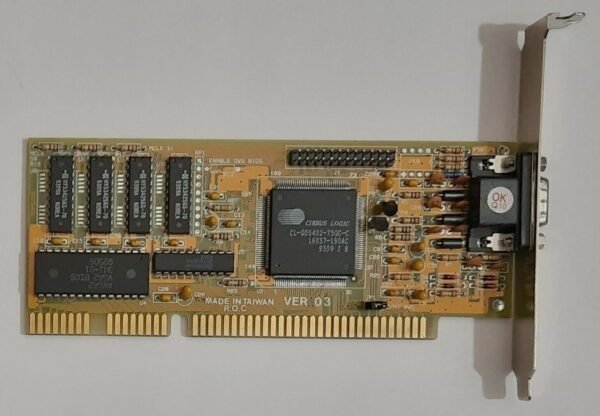 Raytech 3201 ISA Grafikkarte (Cirrus Logic CL-GD5402, 512KB, retro, 1993)