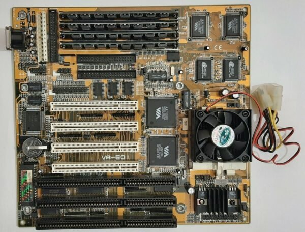 FIC VA-501 Sockel 7 ISA retro Mainboard + Pentium MMX 200MHz + 64MB EDO-RAM