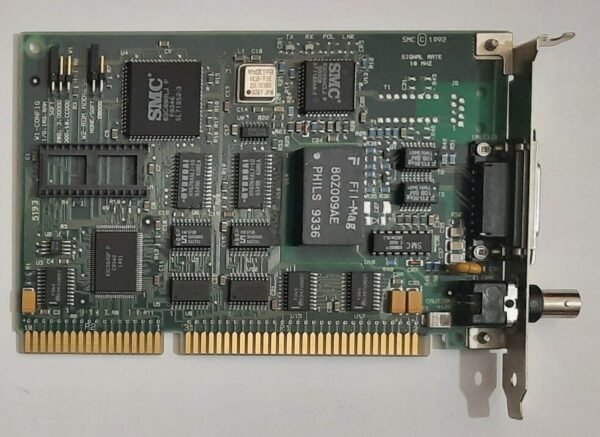 SMC EtherCard Elite 16 ISA Netzwerkkarte (8013EPC, SMC 83C690, Koax, BNC, 1992)
