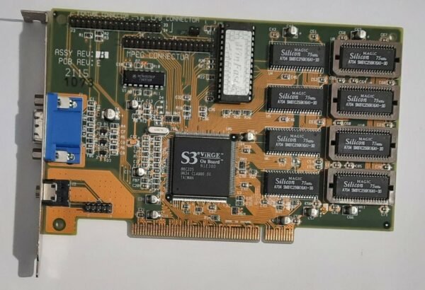 Leadtek WinFast 3D S600 PCI Grafikkarte (S3 ViRGE, 86C325, 4MB, 1997)