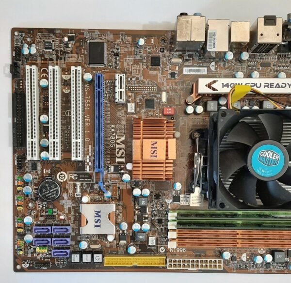 MSI MS-7551 Sockel AM2+ Mainboard + AMD Phenom X4 9950 4x2,6 GHz + 3GB DDR2-RAM - Image 2
