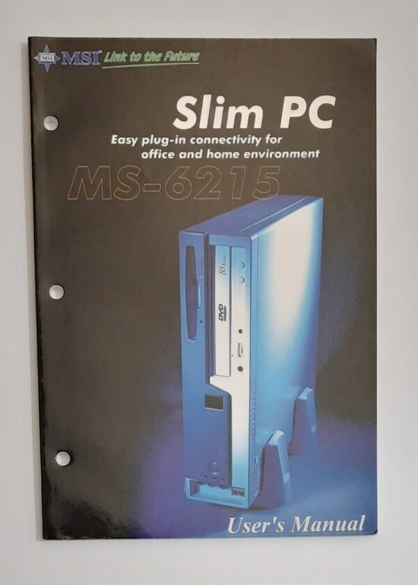 MSI MS-6215 / Slim PC User's Manual / Handbuch