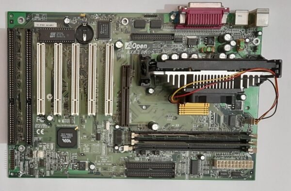 AOpen AX63 Pro Slot 1 ISA AGP Mainboard + Intel Pentium III 667MHz + 256MB RAM