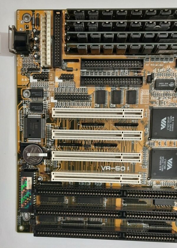 FIC VA-501 Sockel 7 ISA retro Mainboard + Pentium MMX 200MHz + 64MB EDO-RAM - Image 2