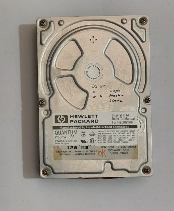 Quantum Prodrive 120AT IDE Festplatte (120MB, retro, 1991)