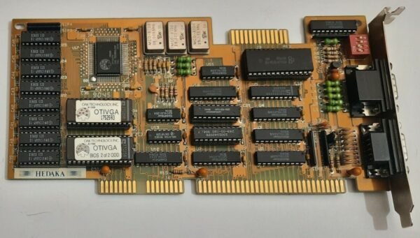 HEDAKA HED-622 ISA Grafikkarte (OAK OTI037, 256KB, VGA, EGA, CGA, retro, 1990) - Image 2