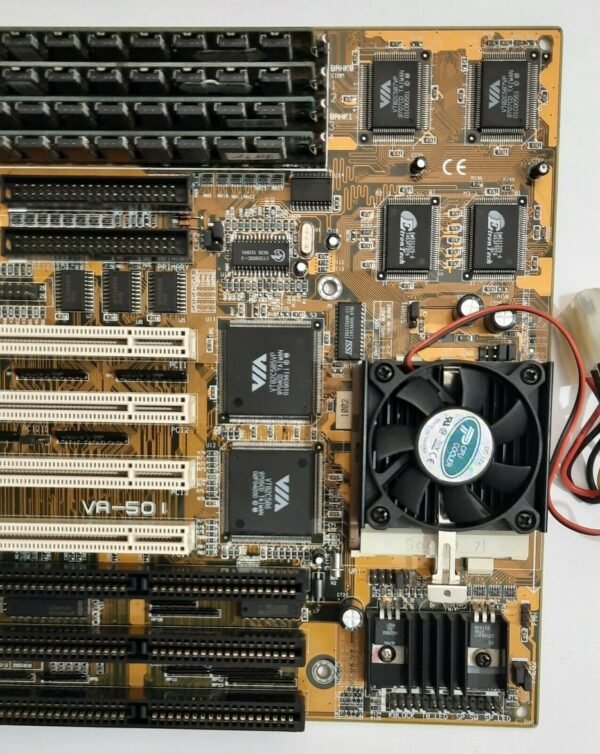 FIC VA-501 Sockel 7 ISA retro Mainboard + Pentium MMX 200MHz + 64MB EDO-RAM - Image 3
