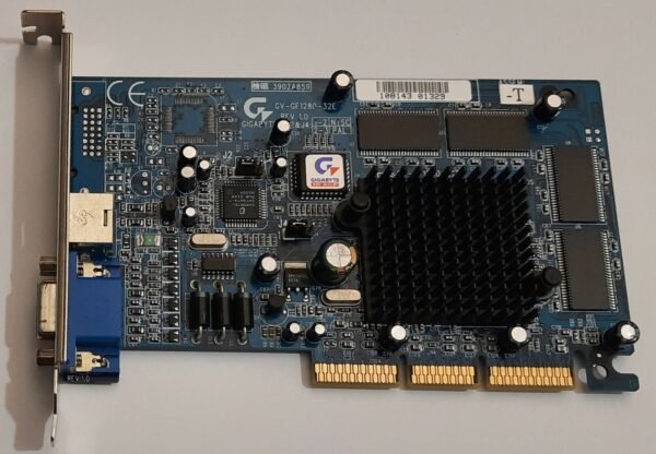 Gigabyte GV-1280-32E AGP Grafikkarte (nvidia GeForce2 MX200, 32MB, 2001) - Image 2