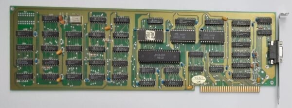 26-02A MDA 8-bit ISA Grafikkarte (UM6845R, monochrom, full length, retro, 1986)
