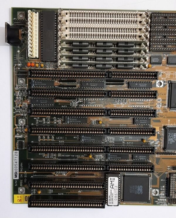 MSI MS-3134 ISA retro Mainboard + AMD Am80386DX 40MHz + 4MB RAM - Image 2