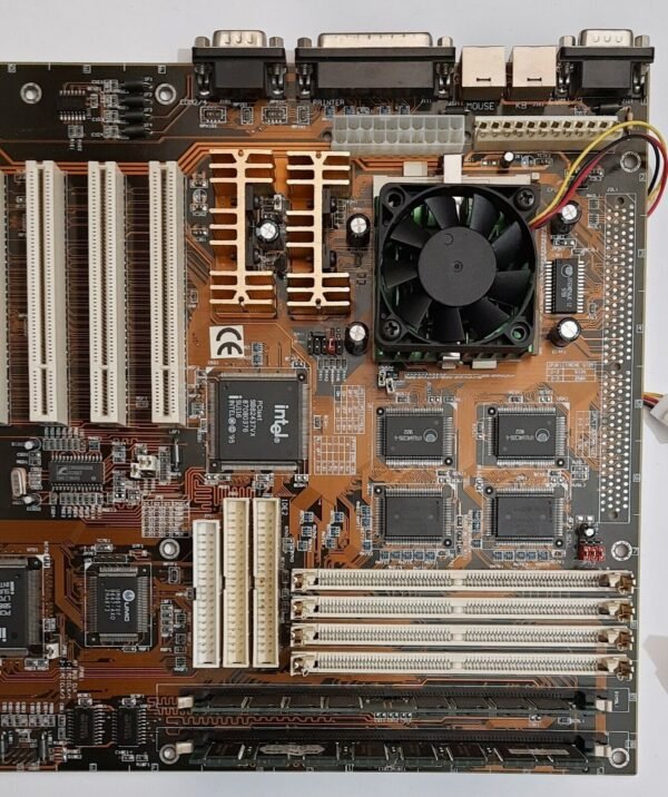 PCChips M536 i430VX Sockel 7 ISA retro Mainboard + Pentium MMX 200MHz + 64MB RAM - Image 3