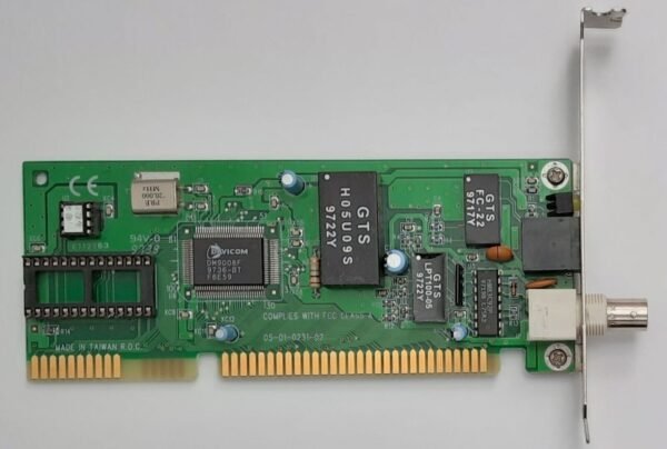 Davicom 18-TB-E2CP ISA Netzwerkkarte (DM9008F, BNC, RJ45, retro, 1997)