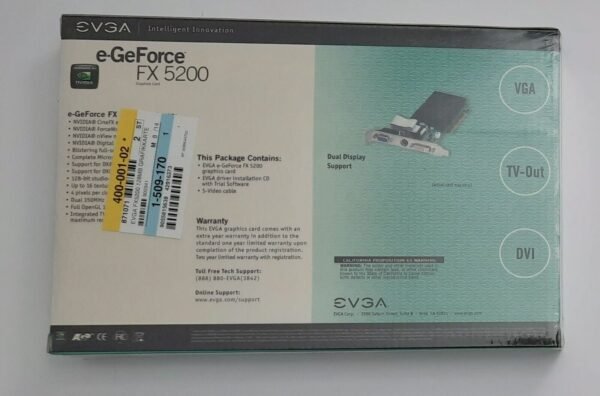 EVGA e-GeForce FX5200 AGP Grafikkarte (128MB, retro, NOS) - Image 4