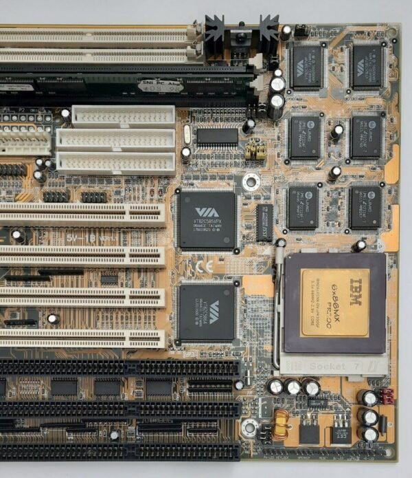 Lucky Star 5V-1B Sockel 7 ISA retro Mainboard + IBM 6x86MX PR300 + 64MB RAM - Image 4