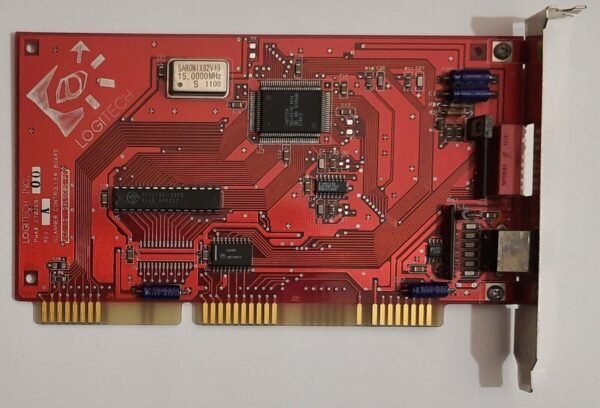 Logitech Scanner ISA Controller Board (SCB5-PC, rot, retro, 1992)