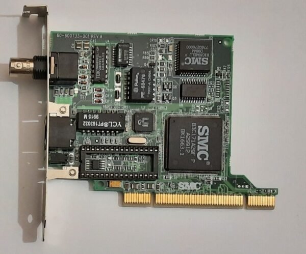 SMC EtherPower II 10/100 PCI Netzwerkkarte (9432BTX, Koax, BNC, retro, 1999)