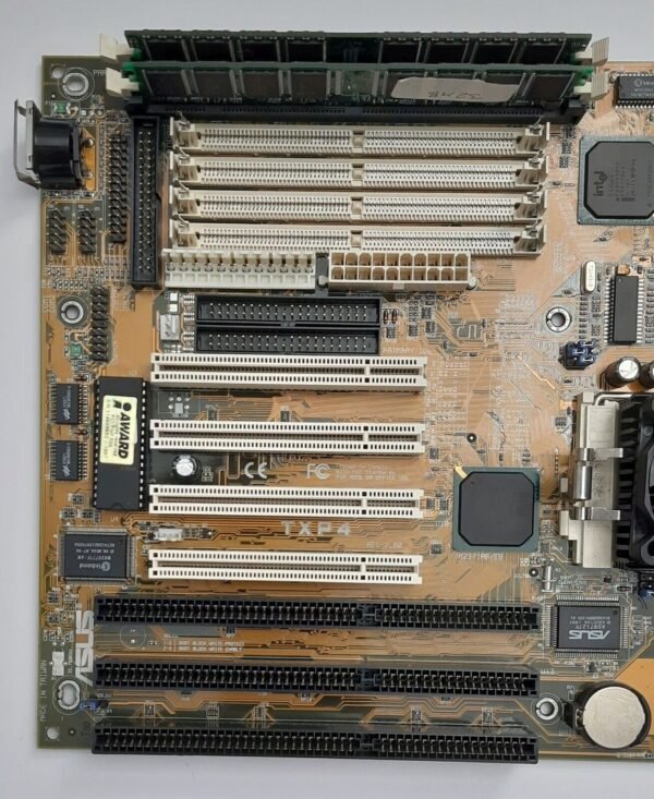 ASUS TXP4 Sockel 7 ATX/AT ISA retro Mainboard + IBM 6x86MX PR233 + 64MB RAM - Image 2