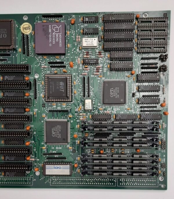 iQS 141-1.1-0291 386 ISA Mainboard + AMD 80386DX 33MHz + 8MB SIMM RAM - Image 3