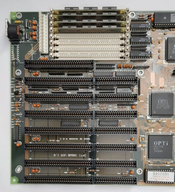 DataExpert OPTI-386WB ISA retro Mainboard + AMD 80386DX 33MHz + 4MB SIMM RAM - Image 2