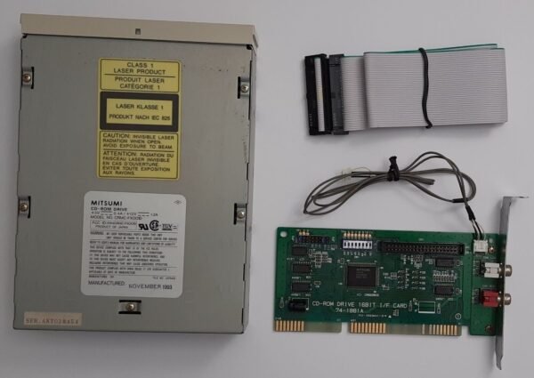 Mitsumi CRMC-FX001D 2x CD-ROM-Laufwerk (inkl. Controller, retro, 1993)