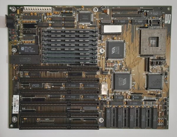 FIC 4386-VIO 386 ISA retro Mainboard + AMD 80386DX 40MHz + 8MB RAM