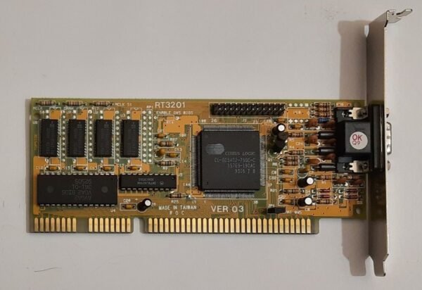 Raytech 3201 ISA Grafikkarte (Cirrus Logic CL-GD5402, 512KB, retro, 1993)