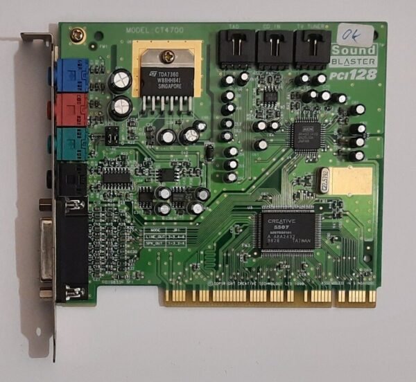 Creative Sound Blaster PCI 128 Soundkarte (CT4700, retro, 1998)