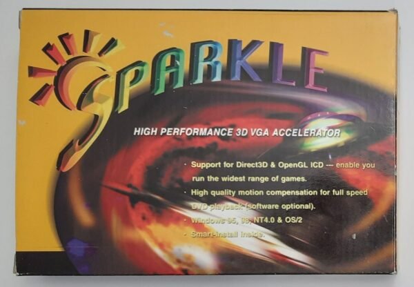Sparkle SP397 AGP Grafikkarte (S3 Savage4 Pro, 16MB, 2000, retro, OVP)