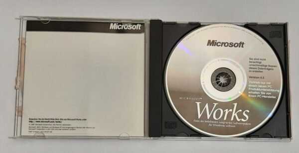 Microsoft Works 4.5 CD-ROM (retro, 1997) - Image 2
