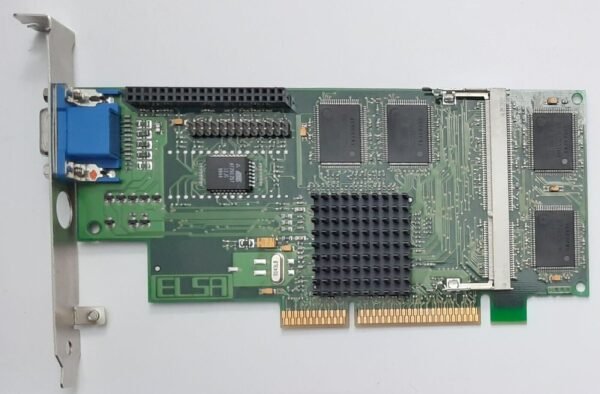 Elsa GLoria Synergy AGP Grafikkarte (3DLabs Permedia 2, 4MB, retro, 1998)