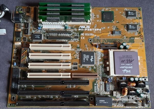 ASUS P/I-P55T2P4 Sockel 7 ISA PCI Mainboard OVP + Intel Pentium MMX 166 + 32MB - Image 3
