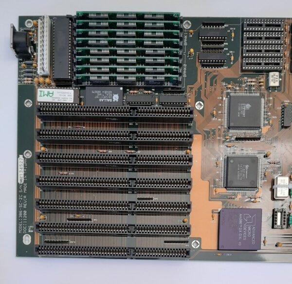 FIC LEO 386-SC-2C ISA retro Mainboard + AMD 80386DX 40MHz + 8MB SIMM RAM - Image 2