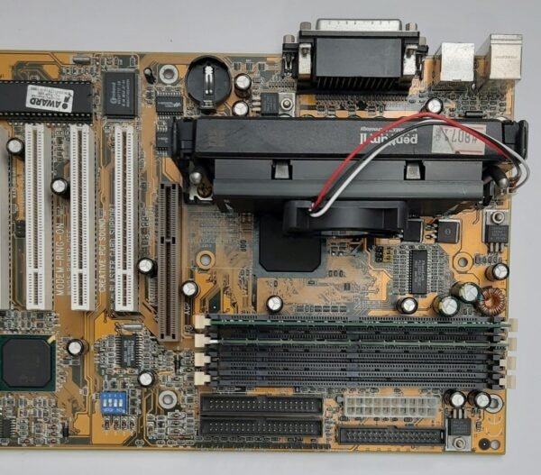 Gigabyte GA-586LX4 Slot 1 ISA AGP retro Mainboard + Pentium II 266MHz + 96MB RAM - Image 3