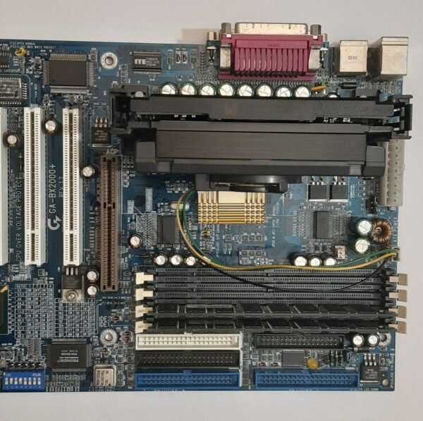 Gigabyte GA-BX2000+ Slot 1 ISA retro Mainboard + Pentium III 750MHz + 512MB RAM - Image 3