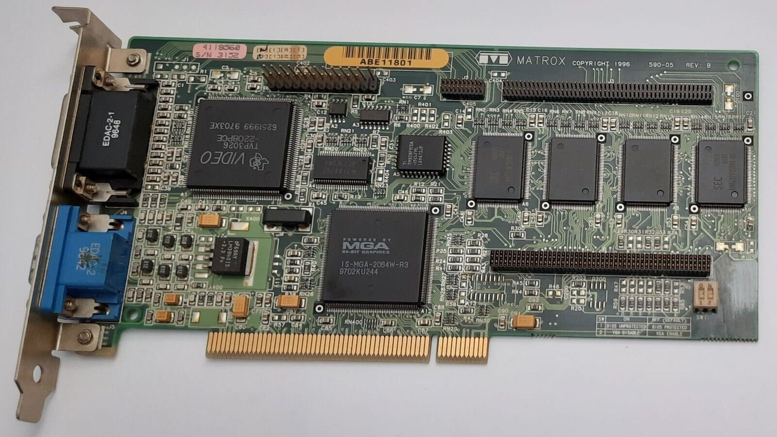 Matrox Millennium PCI Grafikkarte (IS-MGA-2064W, MIL/4/FE, 4MB, 1997) - Image 2
