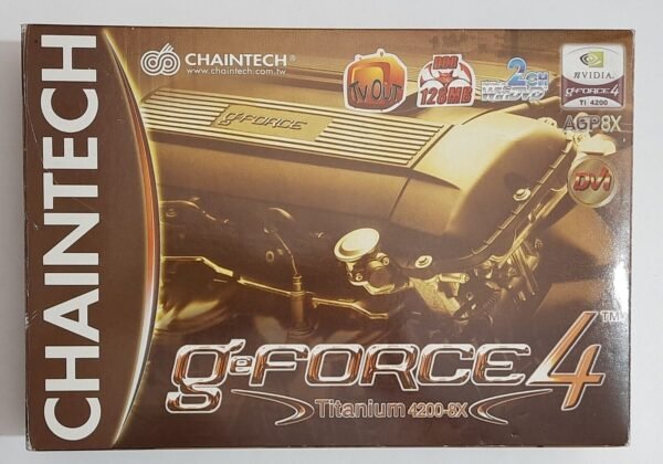 Chaintech GeForce4 Ti 4200-8X AGP Grafikkarte (nvidia, 2003, OVP)