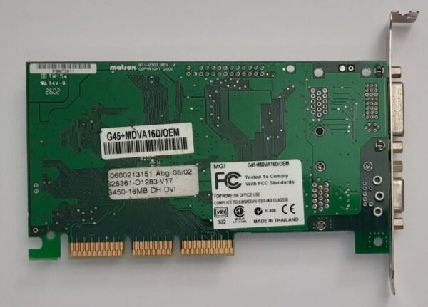 Matrox Millennium G450 AGP Grafikkarte (G45+MDVA16D/OEM, DVI, 16MB, 2002) - Image 4