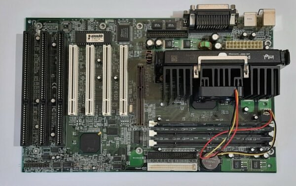 A-Trend ATC-6120 Slot 1 AGP ISA Mainboard + Intel Pentium II 333MHz + 128MB RAM