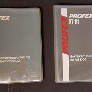 Profex XT 111 MS-DOS & GW-BASIC Bedienungsanleitungen (retro, 8088)