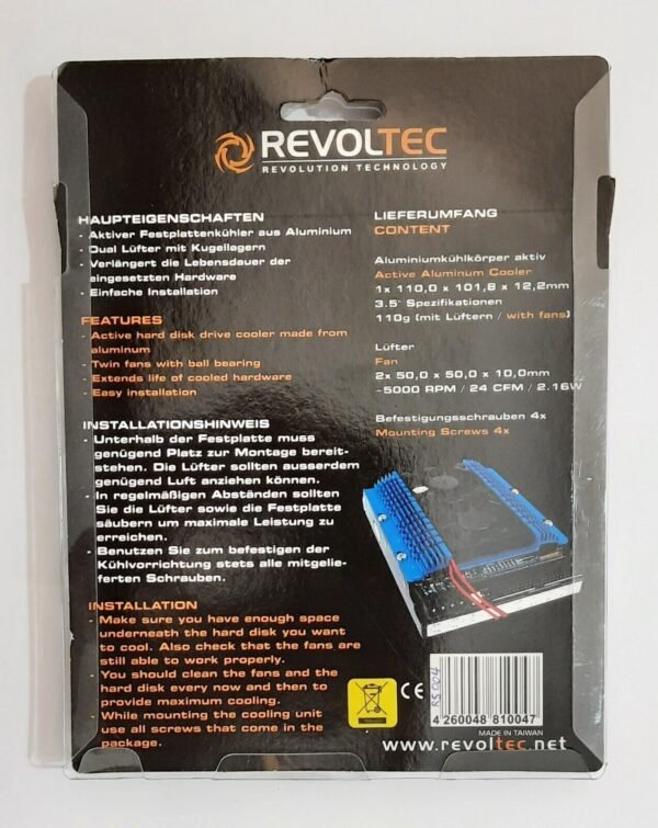 Revoltec Active Aluminium Hard Disk Cooler (Festplattenkühler) - Image 2
