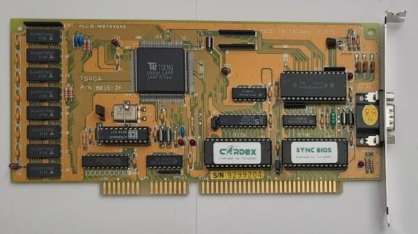 Gainward Cardex TSVGA 9015-31 ISA Grafikkarte (Tseng ET4000AX, 1MB, 1992)