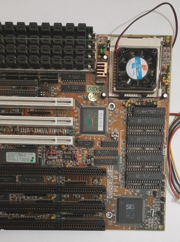 SOYO SY-030H2 PCI ISA 486 retro Mainboard + AMD 80486DX4 100MHz + 32MB RAM - Image 3