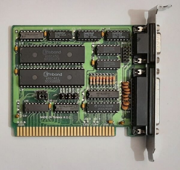 DFI DIO-500 Multi-I/O 8-bit ISA Controller (seriell, parallel, 1988)